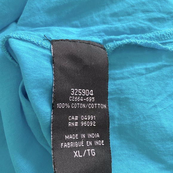 Dalia Turquoise Blue Beach Cover/ Tunic - Picture 4 of 6